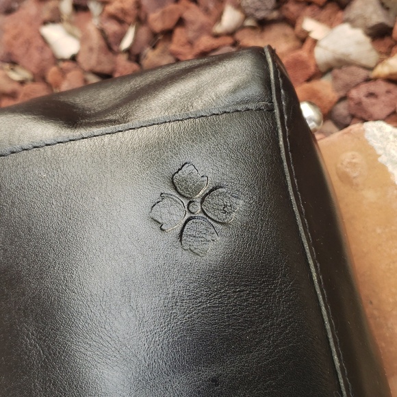 Patricia Nash Womens Arden Black All Leather Shoulder Tote Bag Feminine Designer - Picture 10 of 17